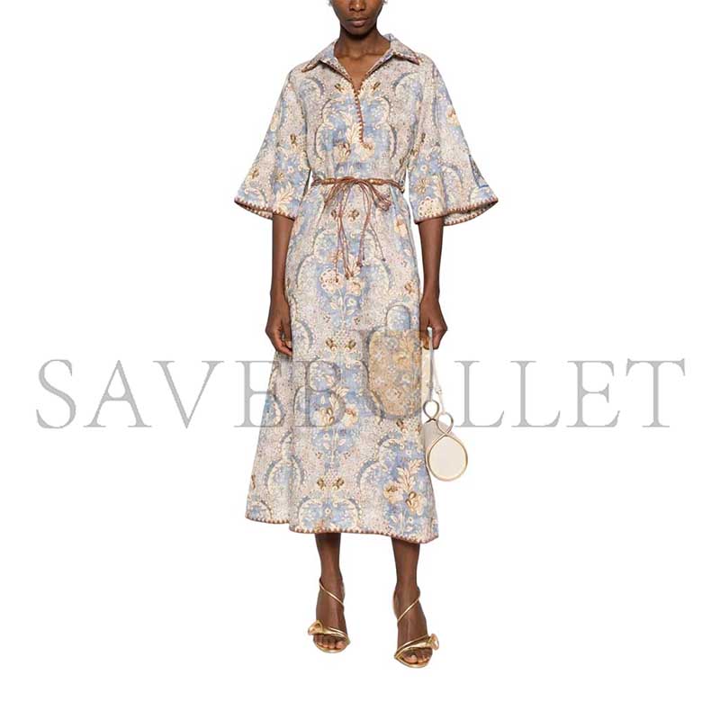 ZIMMERMANN DAYLIGHT TUNIC MIDI DRESS 5809DRS263